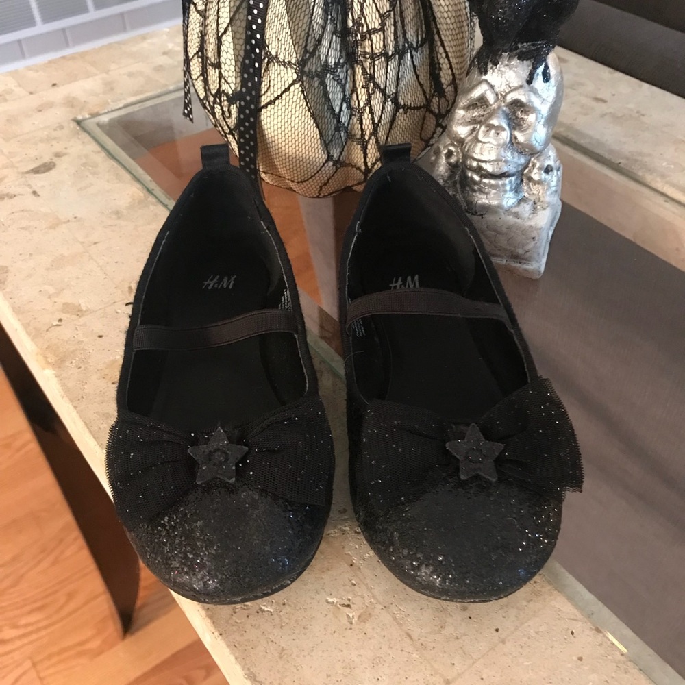 Black slip on shoes